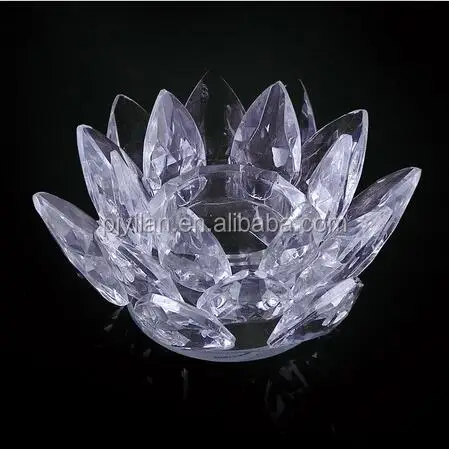 Wholesale Elegant Crystal Craft Lotus Crystal Lotus Flower For Festival Decoration