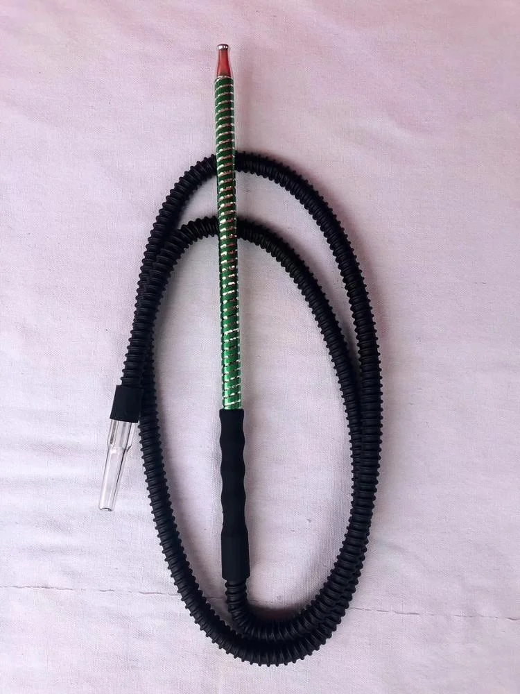 Washable Lounge Style Hookah Hose Pink with Bonus 6 Mouth Tips & a Grommet