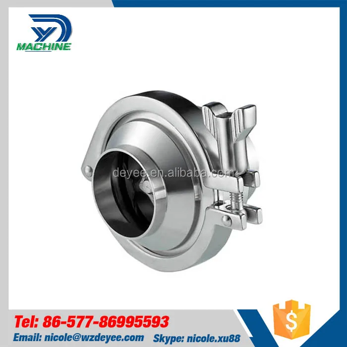 Sanitary Stainless Steel non-return flap valve check valve back-pressure valve