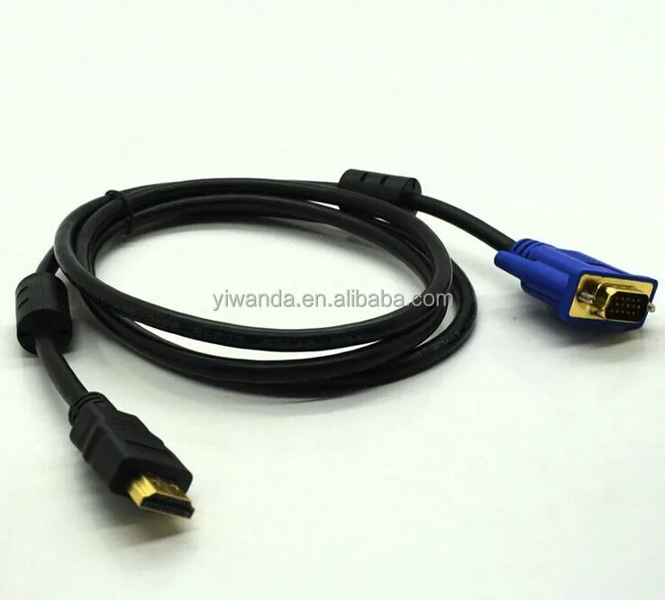 Позолоченный hd1080p vga-hdmi-кабель/v1.4 hdmi f-vga