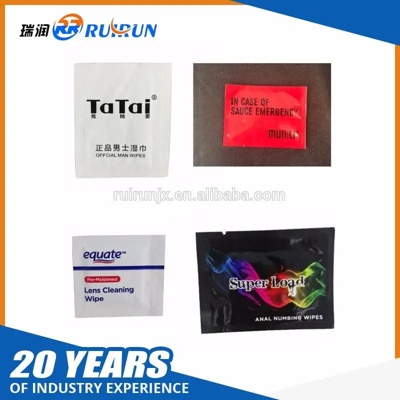 RRW-250 Four Side Sealing Alcohol Wet Tissue Making Machine