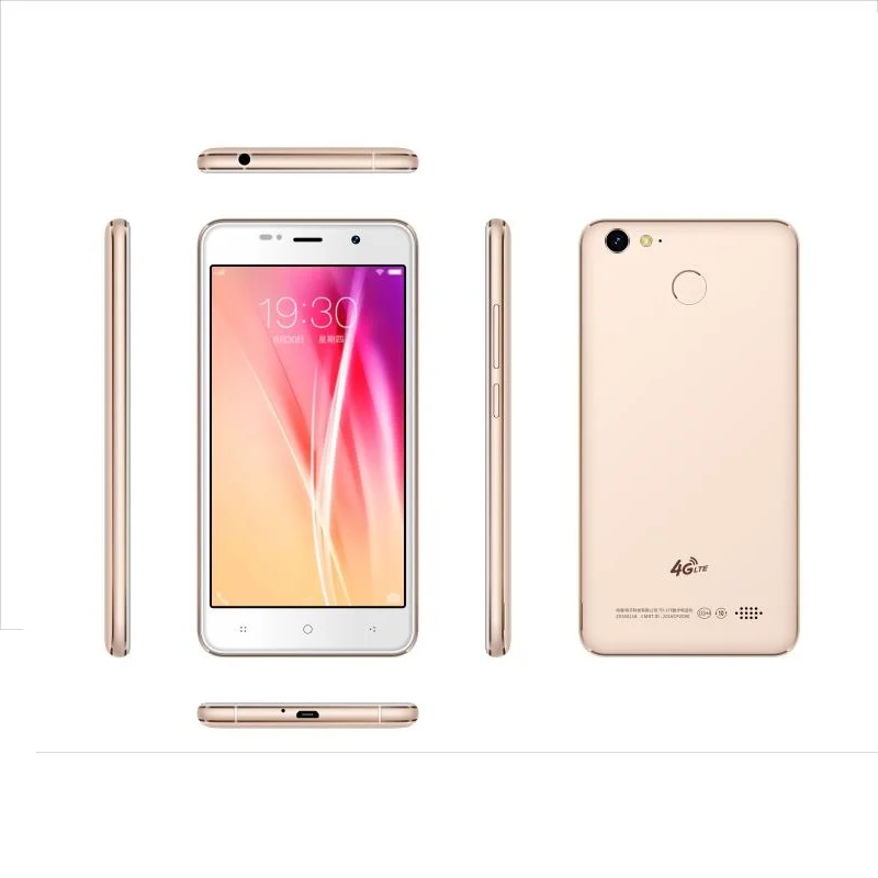 4 г LTE 5,0 дюйма 2 ГБ + 16 ГБ с отпечатков пальцев Quad core Смартфон Android мобильного телефона