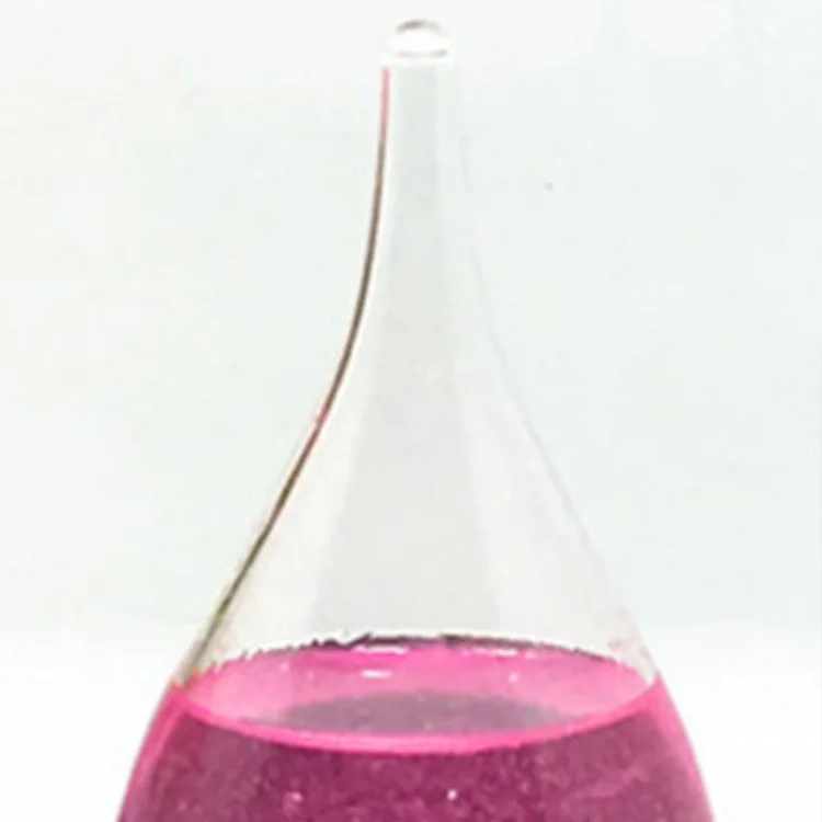 Europe style colorful waterdrop design weather predictor storm glass