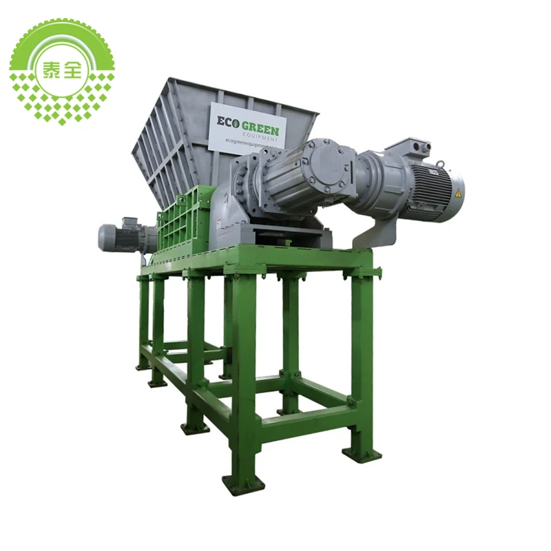 Shredder Durable in use tire waste crushing equipment Waste Car tire Scrap rubber Crusher Machine