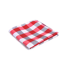 Клетчатый Карманный квадратный платок из полиэстера высокого качества