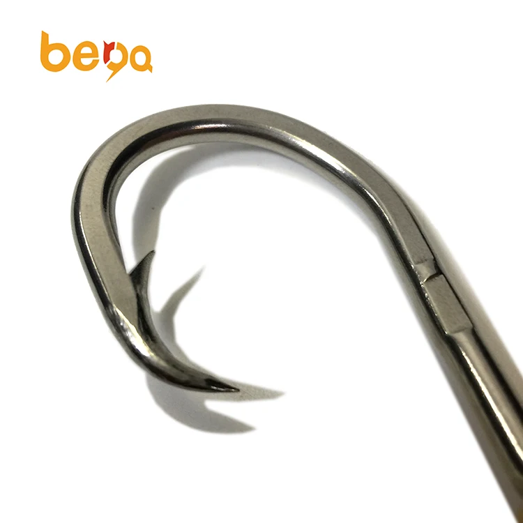 80138 high quality carbon steel fishing hooks tuna hooks with Ring for Saltwater Fishing