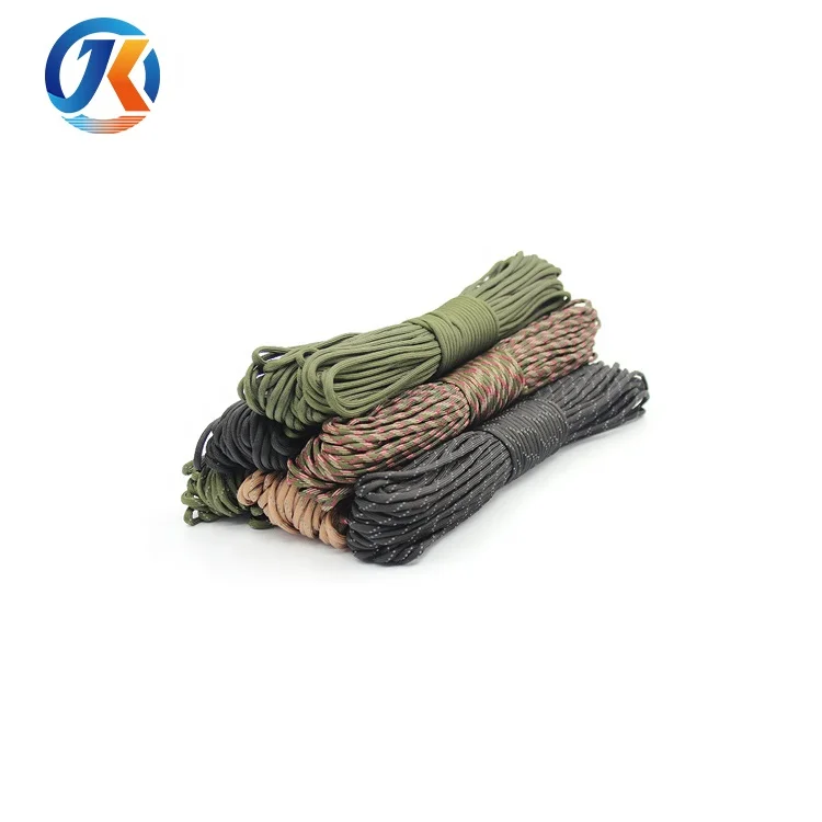 Wholesale survival 550lbs paracord regular parachute cord for outdoor rescue