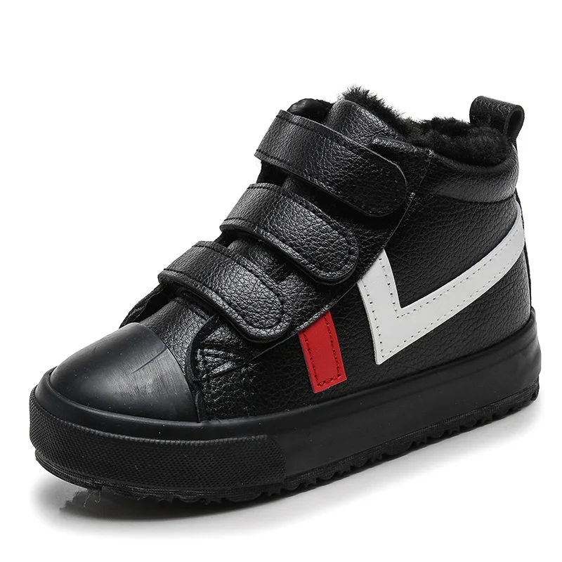 
Детские высокие ботинки из ПУ кожи KC8825, новый стиль, флисовые теплые ботинки для мальчиков, сделано в Китае  (60838208432)