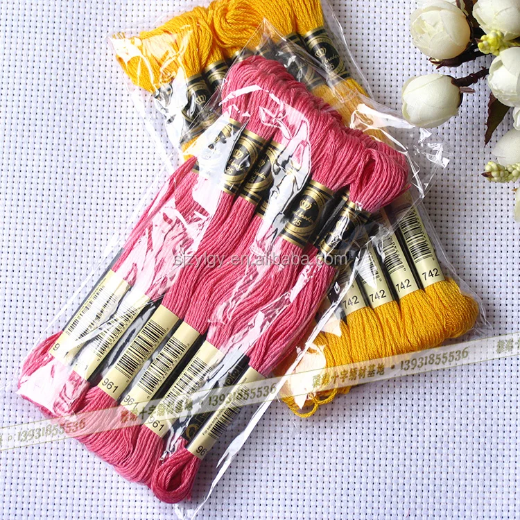 447 colors cross stitch threads in China ( 8m/piece)