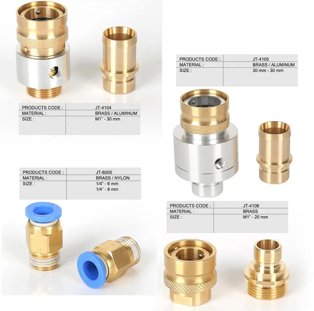 Factory wholesale brass quick connect couplings quick connector for gas nitto quick connector
