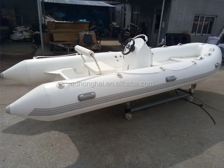 4.8m white Fibreglass hull boat with CE certification for fishing