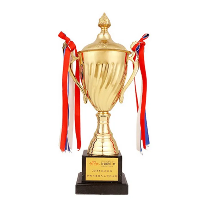 40 см металлический трофей с логотипом под заказ, металлический спортивный трофей