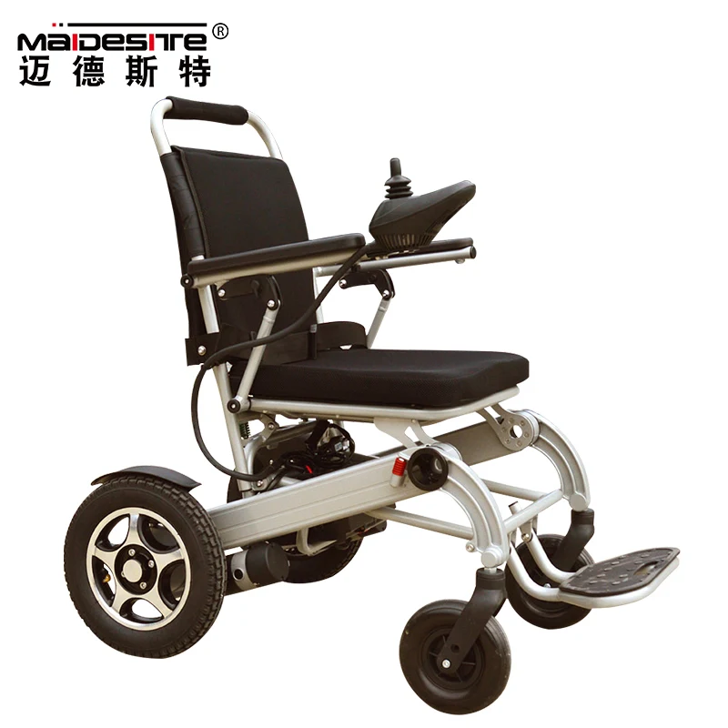 Aluminum alloy light weight portable electric wheel chair for elderly use