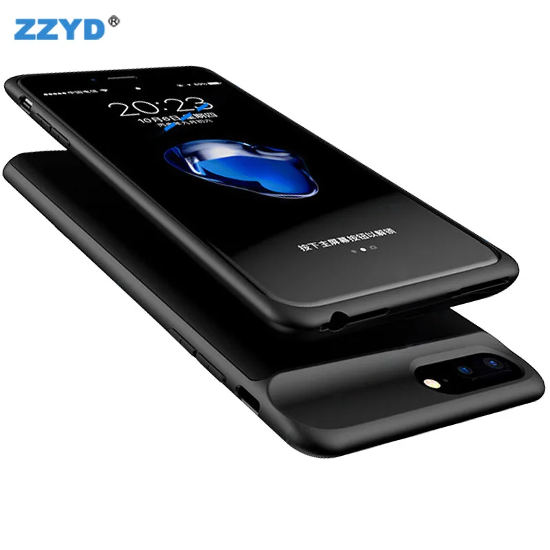 
ZZYD 3800mAh Battery Phone Case Charger Slim Mini Portable Powerbanks for iPhone X 