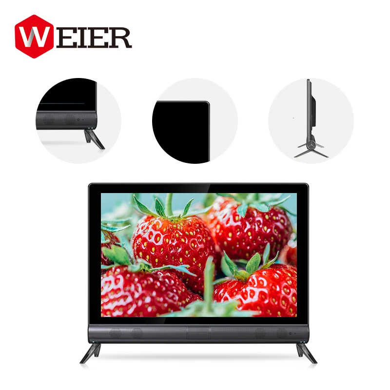 Weier Hot sale Android security tv 4k 17 19 22 24 inch smart led tv television