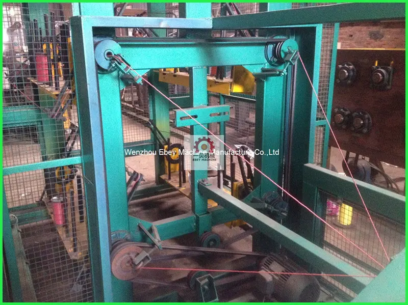 plastic polyester tape PE PP twine rope making machine for roasting