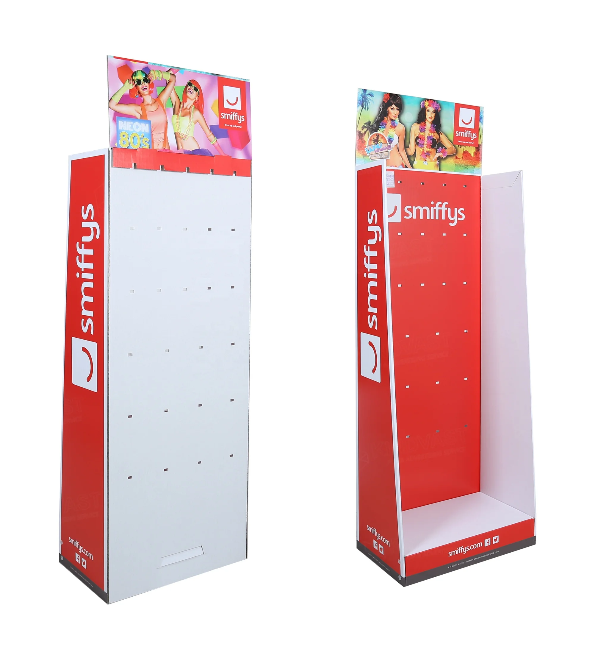 Adult Costume  Cardboard Display Stand Shelves With Pegs Hook Hanging Children Costume For Supermarket Advertising Standee