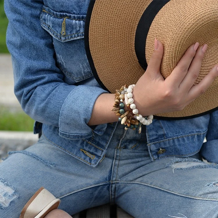Custom design hematite bead handmade adjustable bracelet jewelry