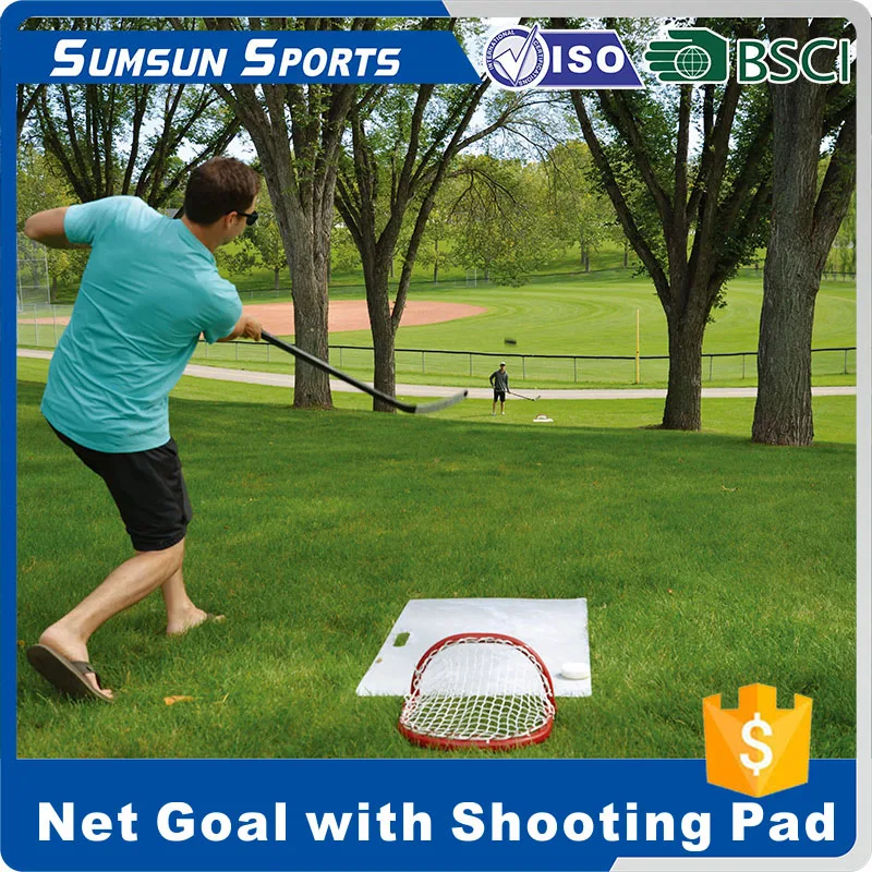 Hockey Skill Practice at Home & Abroad for Sauce Mini Hockey Goal