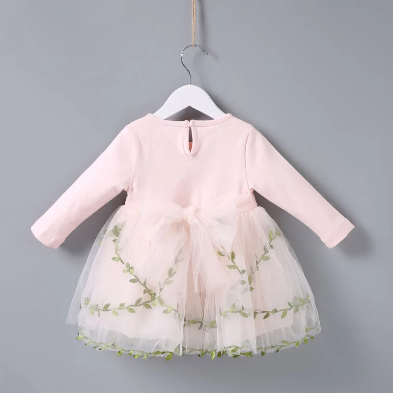children clothes summer girl dress tulle skirt clothes baby wholesale cotton clothing wear boutique bow-knot pink