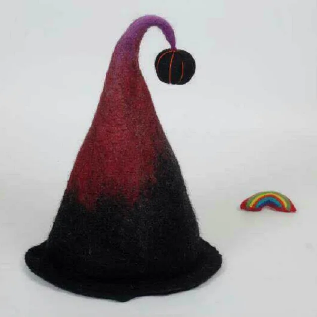 
100% wool DIY cosplay witch Harry potter Starry sky felt caps hat 