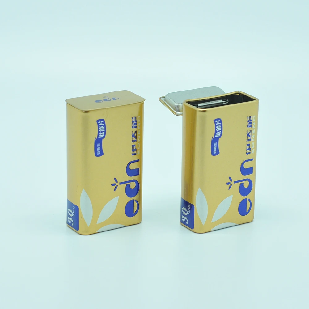 Tin box Small hinge flip chewing gum tin box mint candy case mint tin