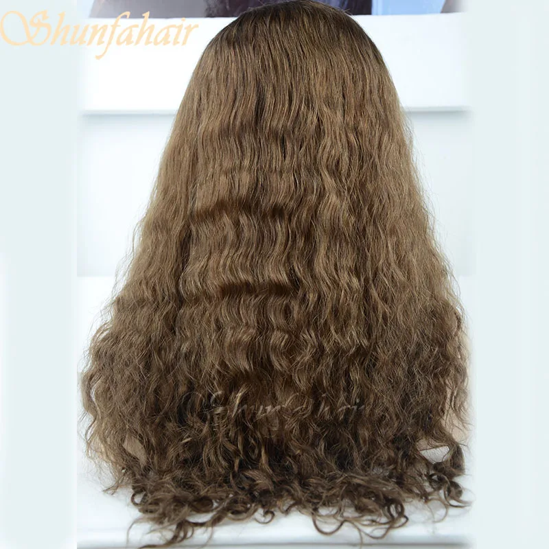 Короткий парик из бразильских волос, парик из синтетических волос для черных женщин, двухцветный парик на сетке спереди