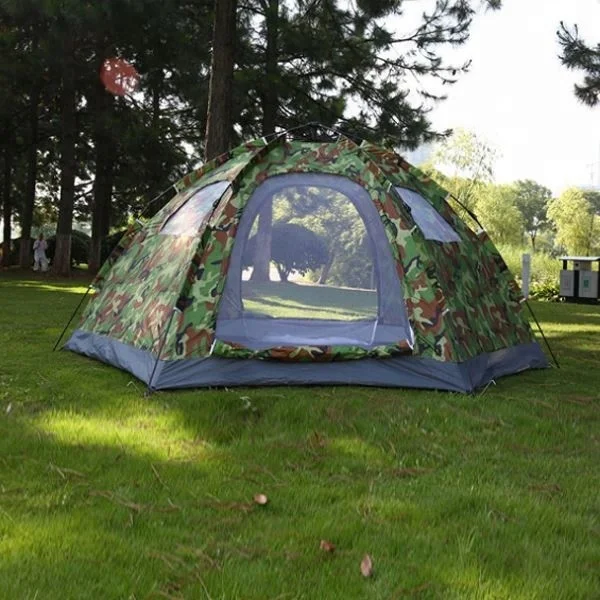 Camping instant with carry bag 6 person hiking silver fabric for 6 person tent