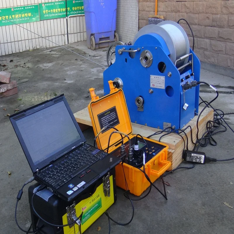 Geo Well Logging Winch system with automatic wireline pulling and winding