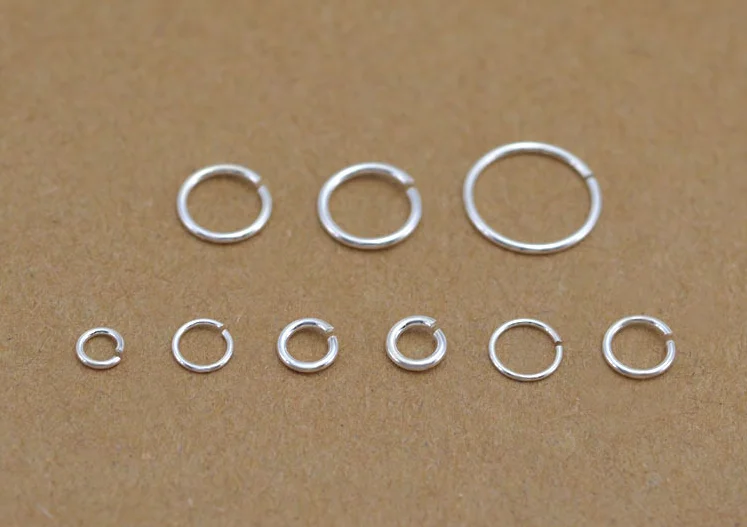 JSA0135 Silver Finding High Quality Cheap Prices Sterling Silver Open Close Jump Rings for Jewelry Making