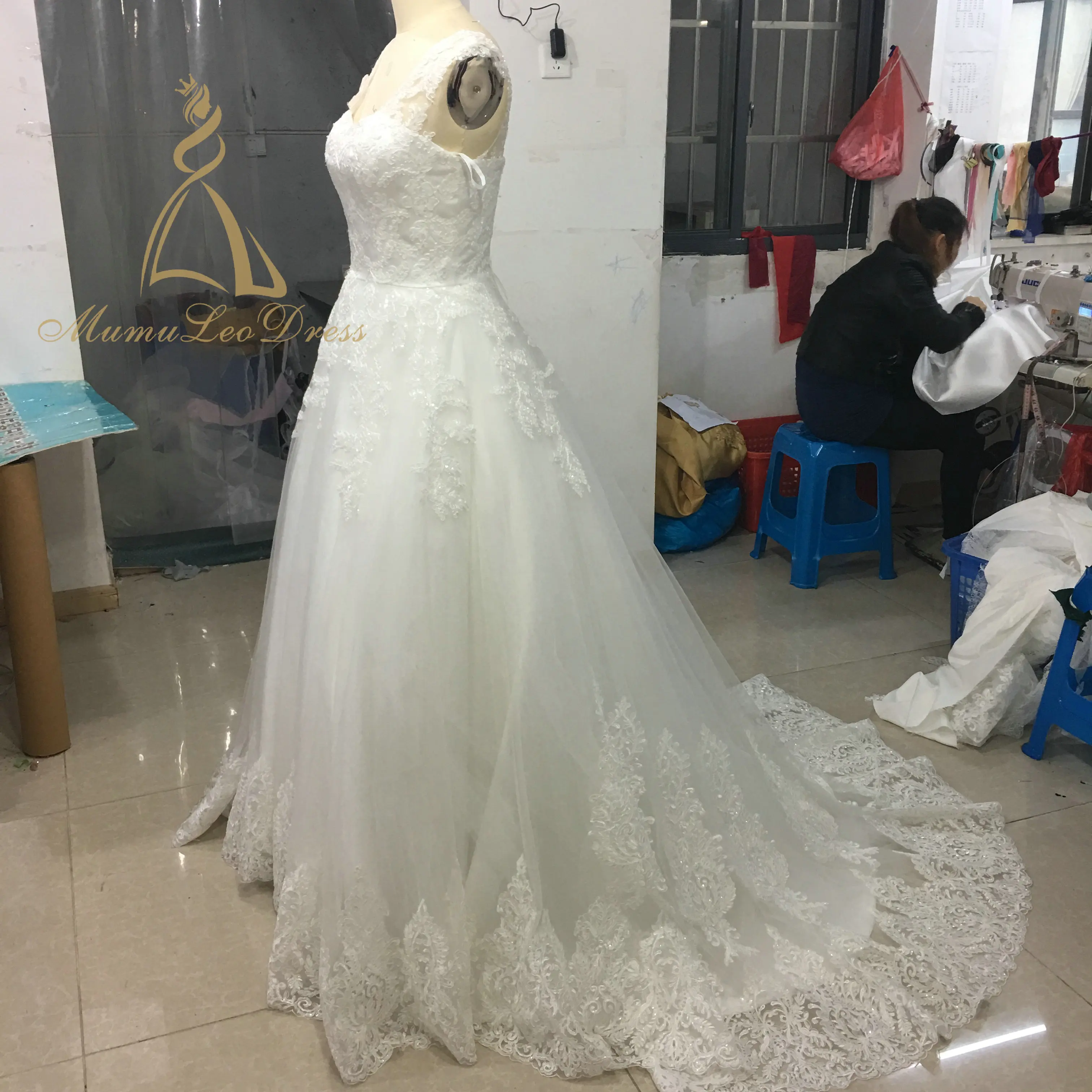 
Real Photos Factory Directly Wedding Lace Fabric Apparel White Saree Romantic Angel Princess The Best Pakistani Sharara Dress 