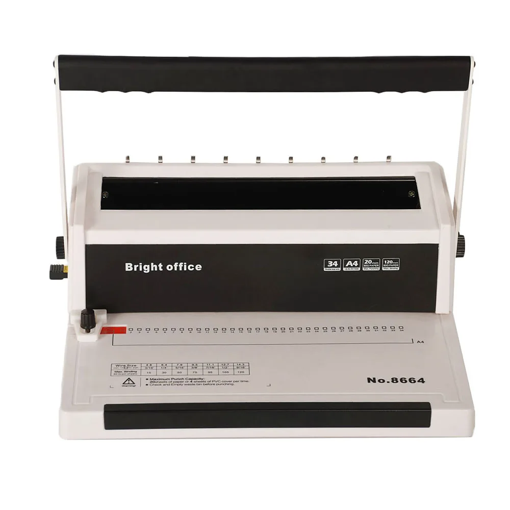 Новый дизайн, ручная двухпроводная переплетная машина от ярких офисных канцелярских принадлежностей