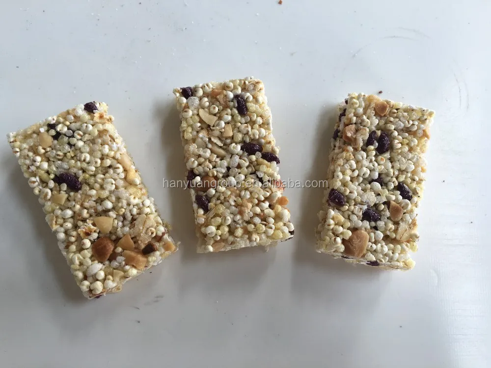 Automatic chocolate cereal nuts bar production line/fruits nuts bar making machine