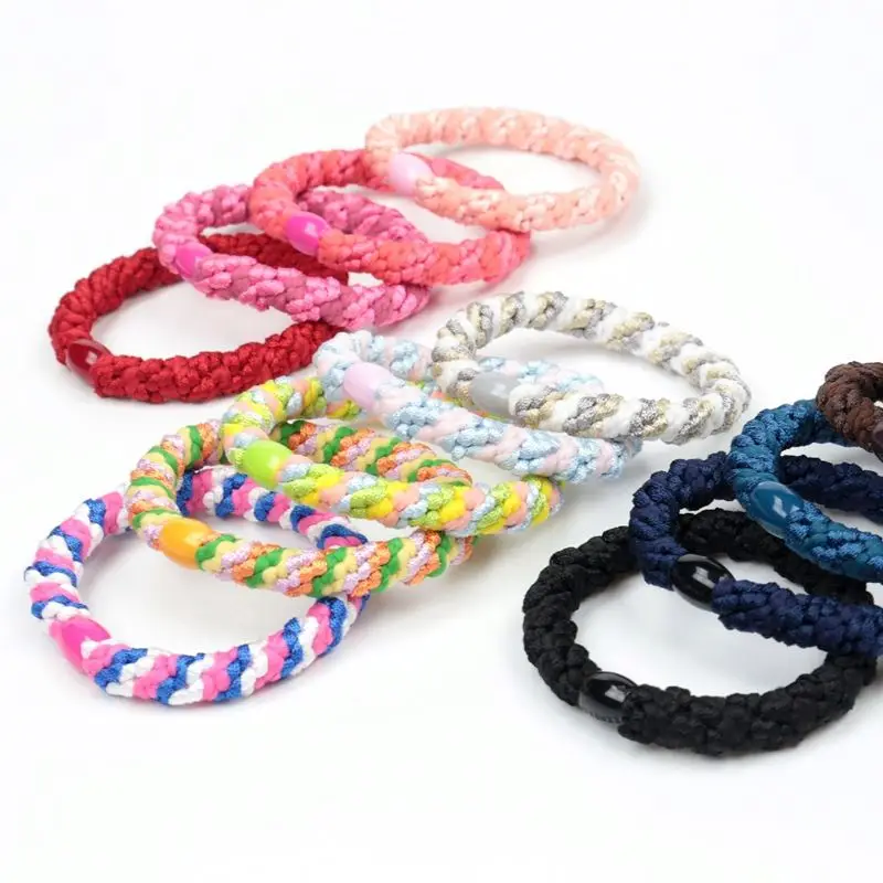 CLARMER  Wholesale New Fashion Simple Elastic Hair Ring Velvet Rubber Custom Kknekki Hair Band Elastic Hair Ties For Women