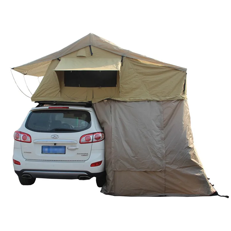 4x4 high quality outdoor camper trailer with quality car roof tent awning with room