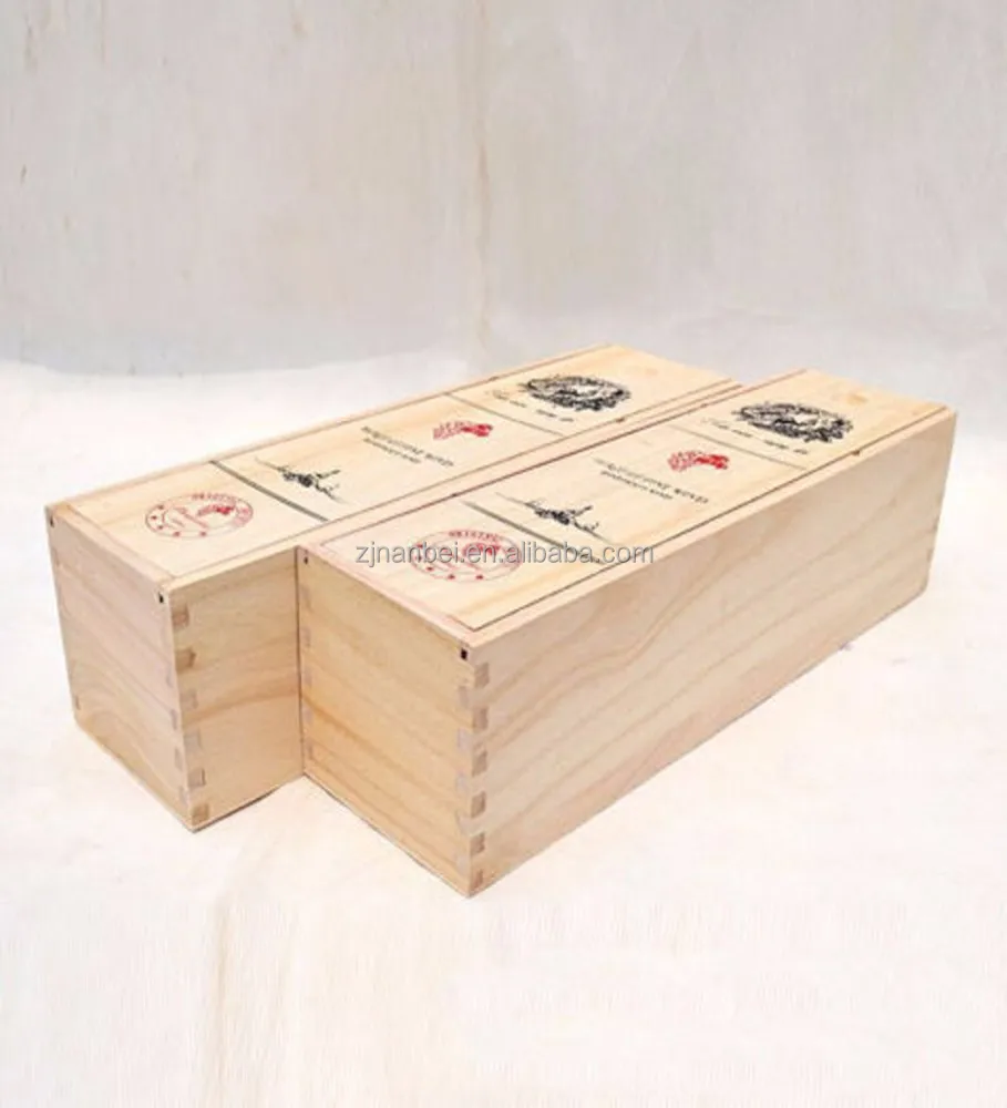 Silk engraved logo wooden wine gift box,wine carrying display case