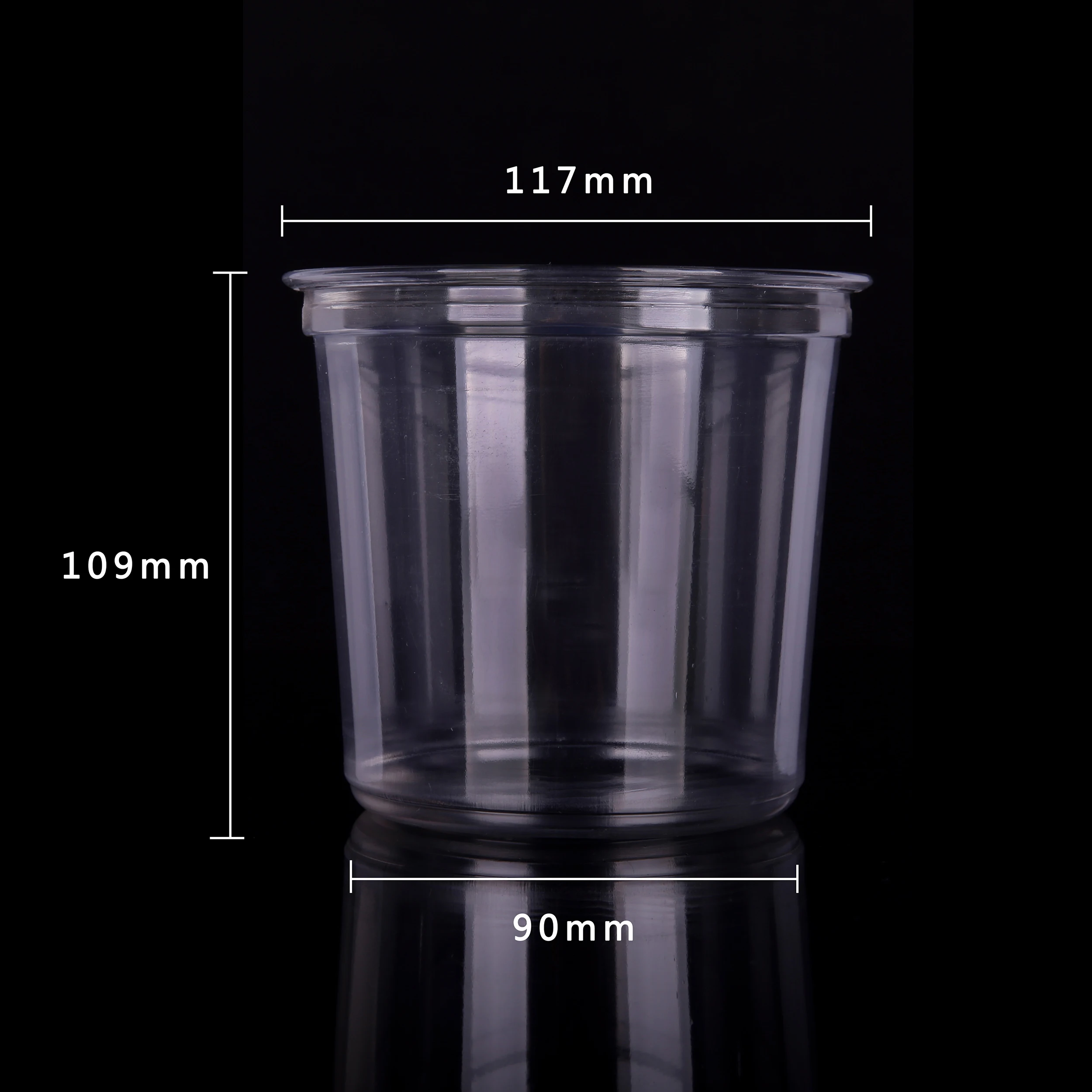 Best Quality Disposable Bowl 24oz Plastic Cup bowl container Custom Logo 24 oz Plastic Salad Bowl