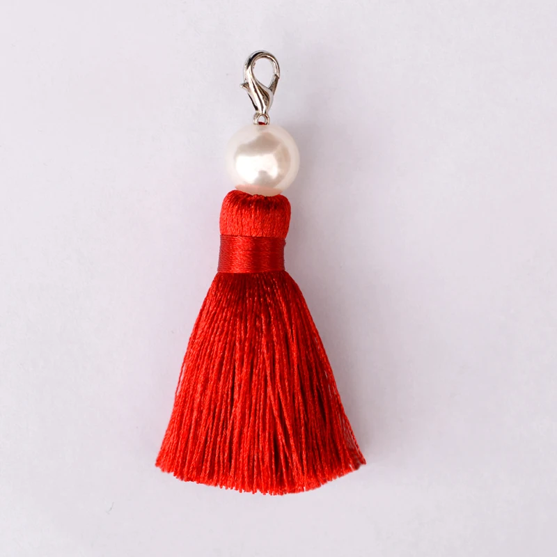 LONGJIE  charm manual craft colorful silk thread keychain tassel for bag