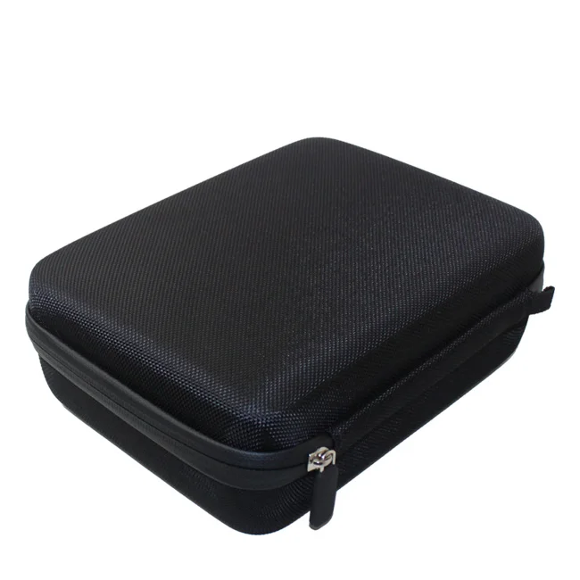 Factory Custom Portable Rectangle Travel Carry Camera and Accessory Case with foam and mesh pocket, EVA Hard Case for Camera