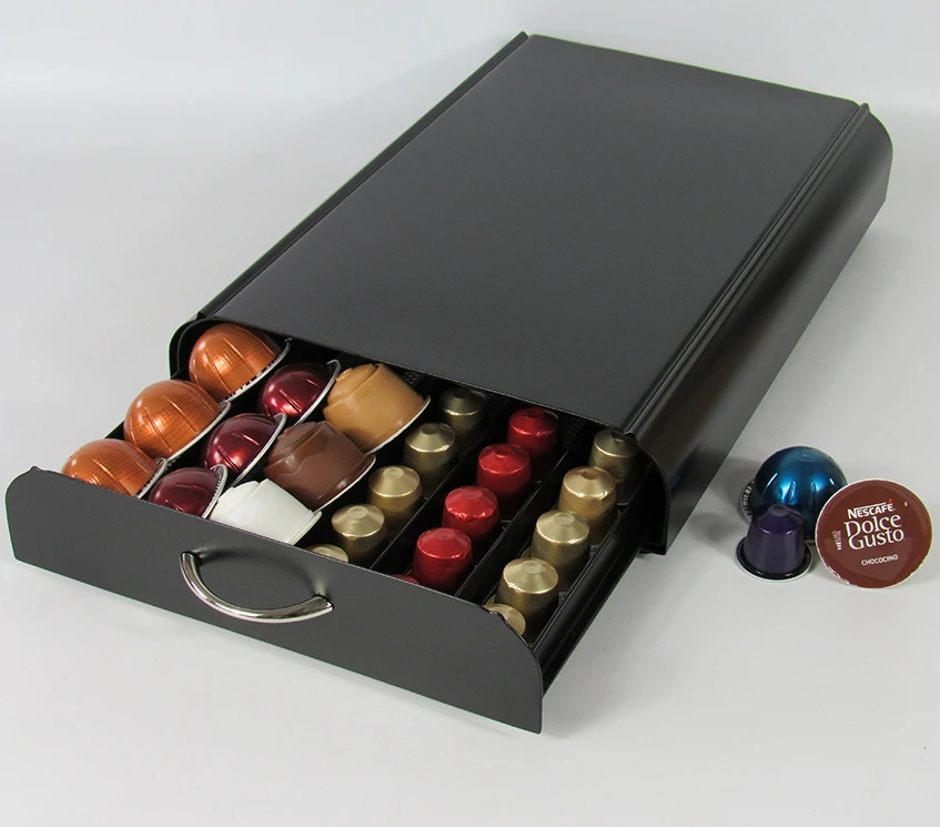 50pcs multi-functional coffee drawer Dolce Gusto/Nespresso/Vertuoline capsule drawer coffee pod holder