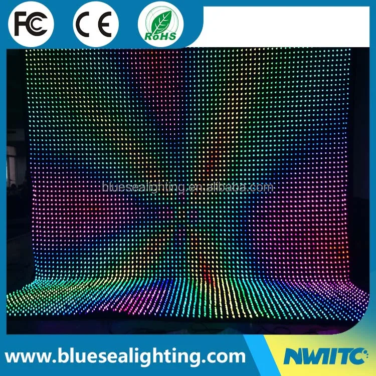 O-15 Flexible LED curtain light images video display led curtain lighting stage lights