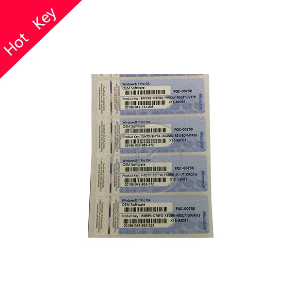 W 7 p OEM-ключ, цифровой код, отправка по электронной почте