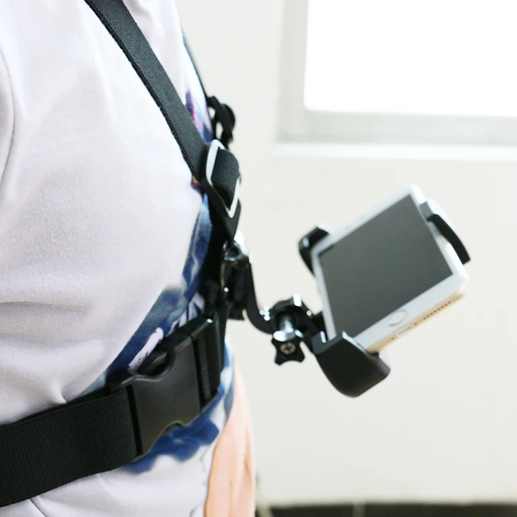 Chest Belt Strap Harness Mount phone holder Camera Headstrap Mount + Quick Clip for Gopros chest mount  X02+S6AB