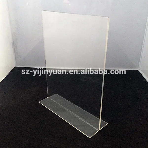Horizontal Double Sided Stand Up Acrylic Sign Holder