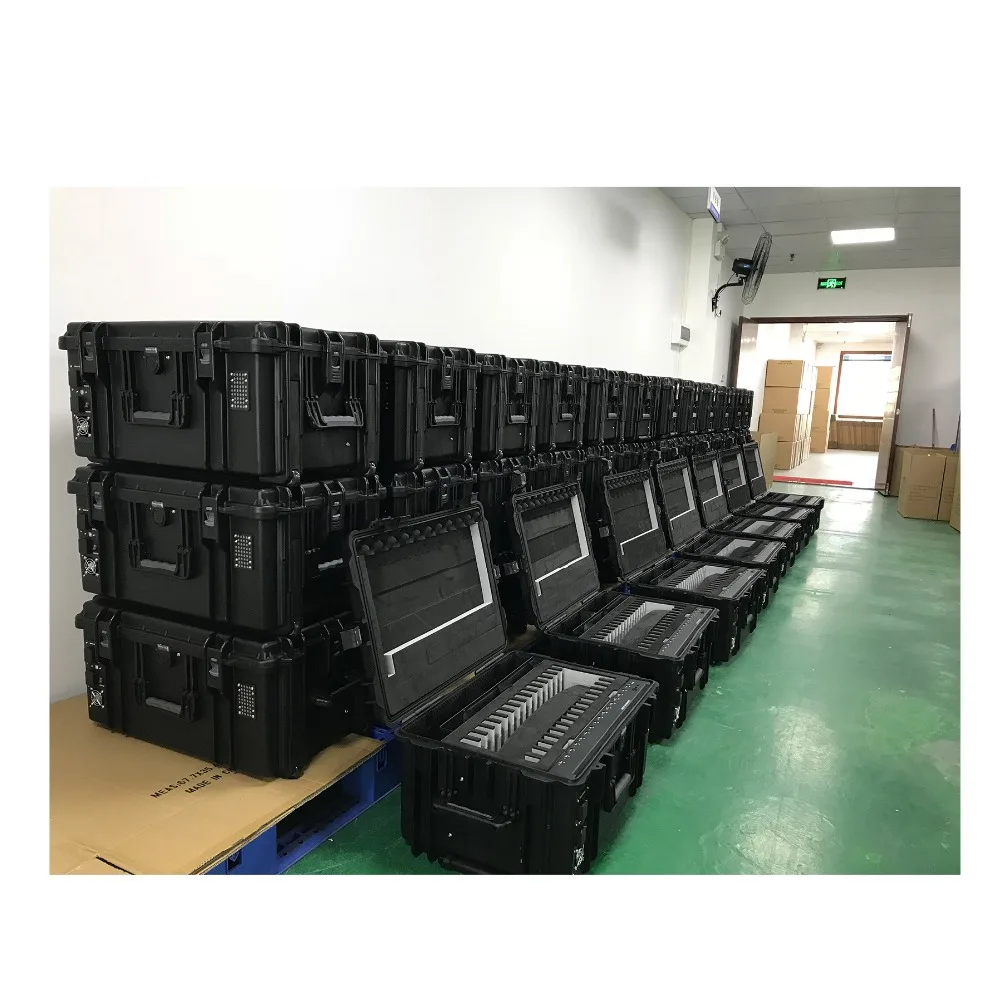 F2-16S Mobile Chromebook Laptop Storage Charging Cart -Sync&Charge-Tablet Charging Cabinet