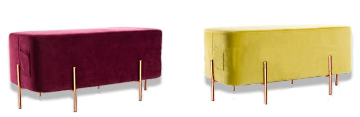 Wholesale price Elephant Long Bench Stainless Steel Stool & ottoman