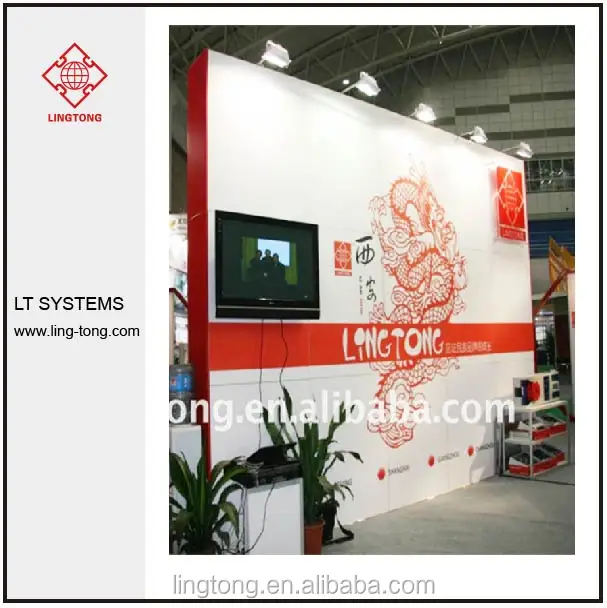 Trade Show Exhibition Booth with All-sealed Panel Display Wall System