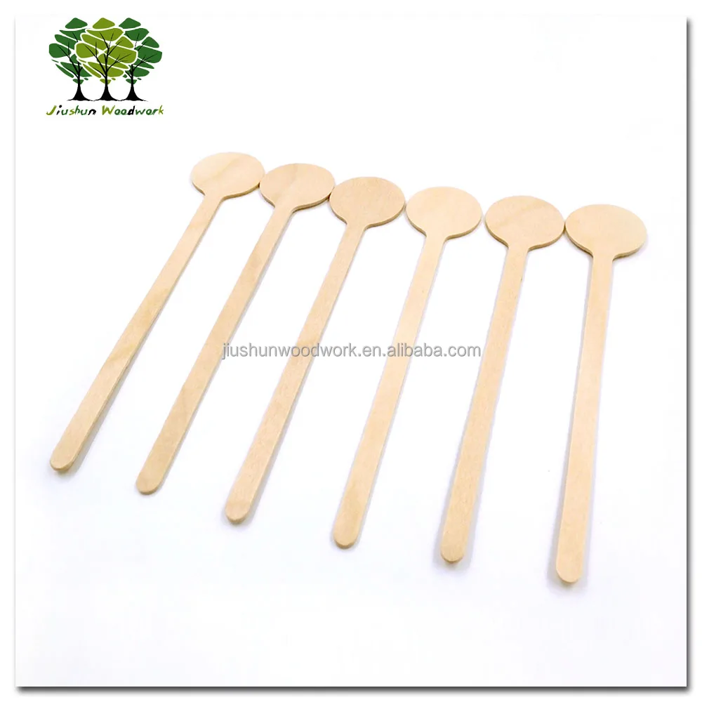 150mm Round Head Wooden Coffee / Cocktail Stick / Stirrer