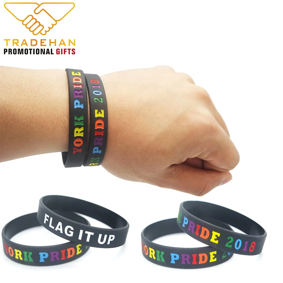 Индивидуальный силиконовый браслет для гомосексуалистов радужные силиконовые