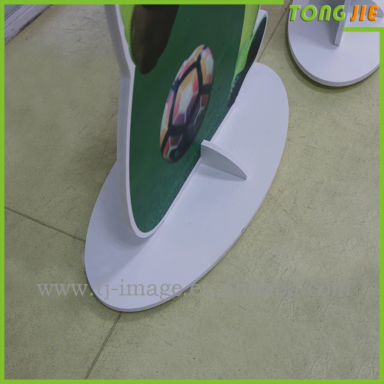 Pvc foam board die cut to human shape for advertising